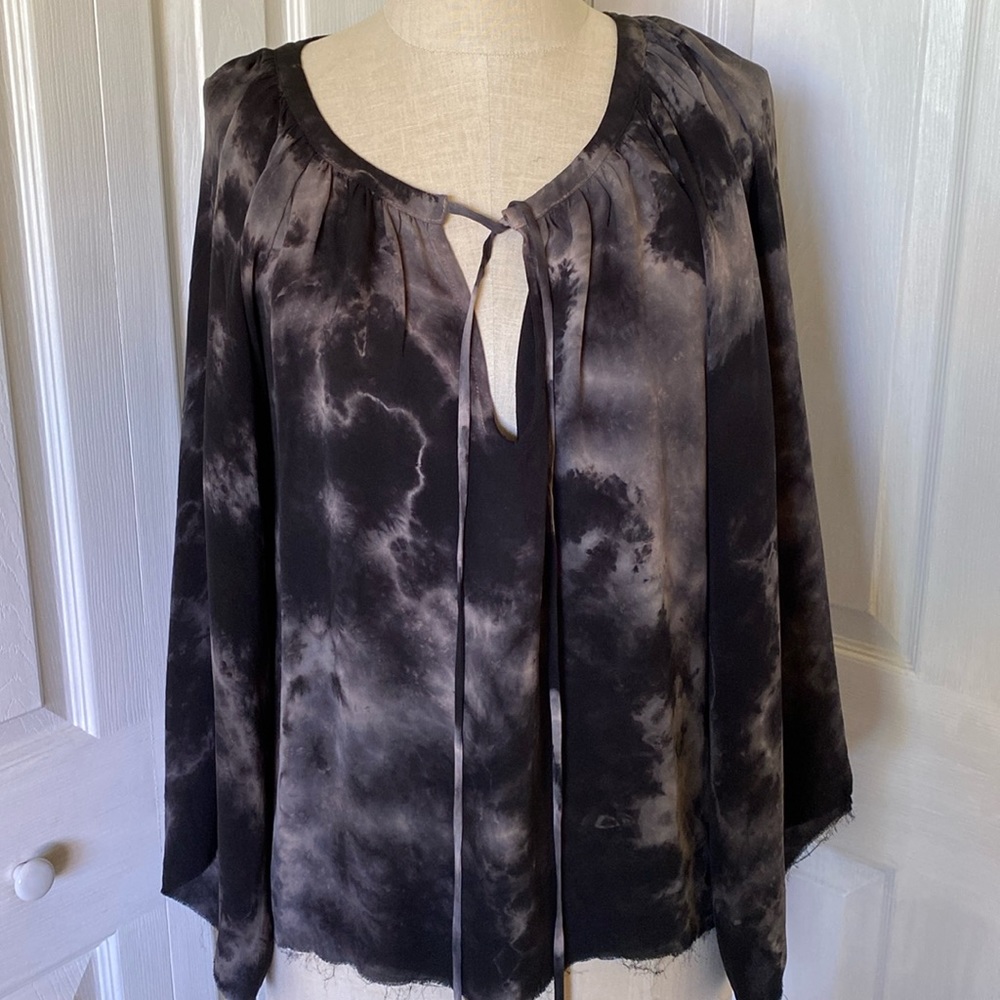 MIJO by Michelle Jonas silk Tie Dye Blouse size M NWOT